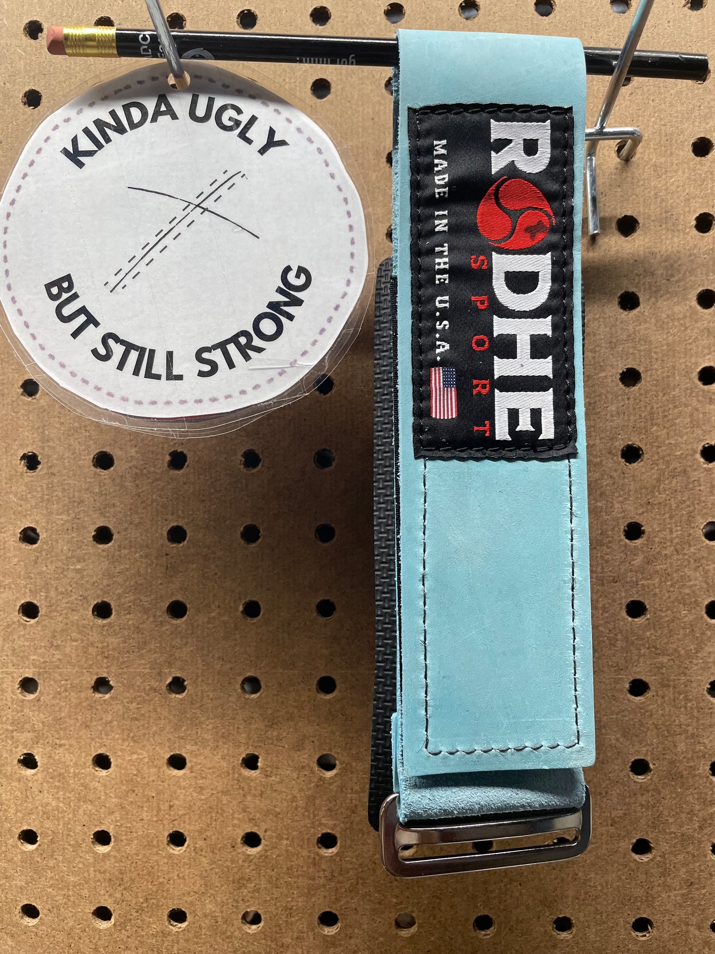 OTW- Powder Blue 1.5mm Leather Rodhe Strap (001)