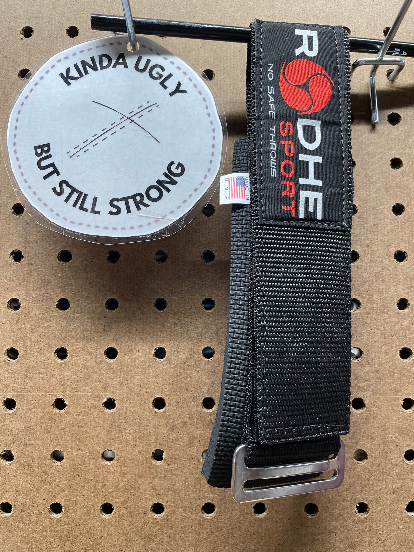 Off The Wall- 6.5cm Black Rodhe Strap