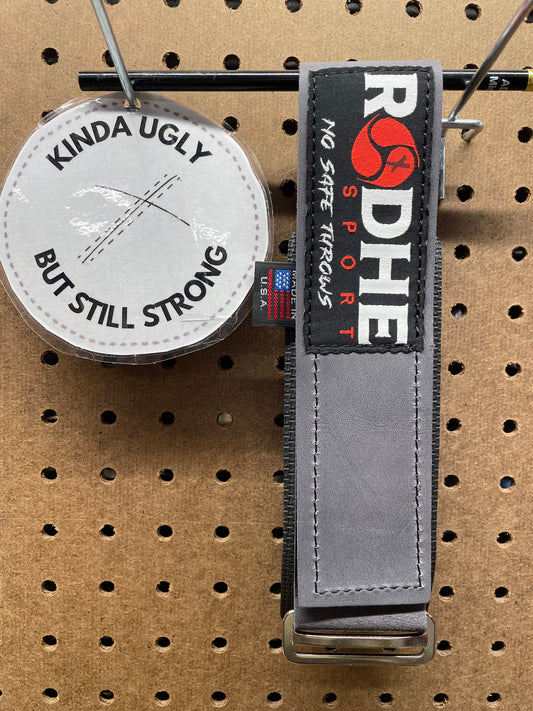 OTW Grey Leather 6.5cm Rodhe Strap